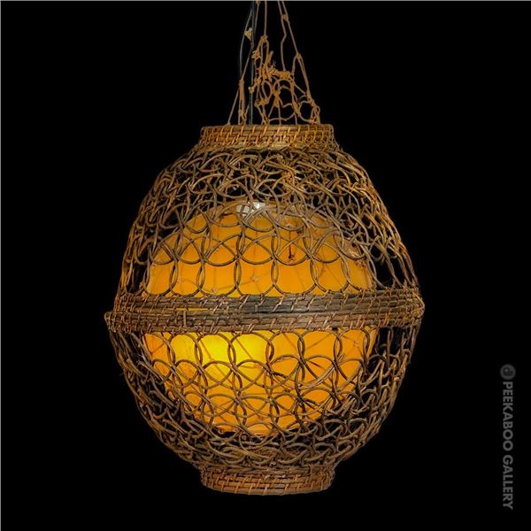 EARLY MAI-KAI CHINESE "BASKET FLOAT LAMP" FROM SCHMALTZ-VAN OOSTING.