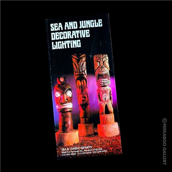 RARE SEA AND JUNGLE DECORATIVE LIGHTING BROCHURE.
