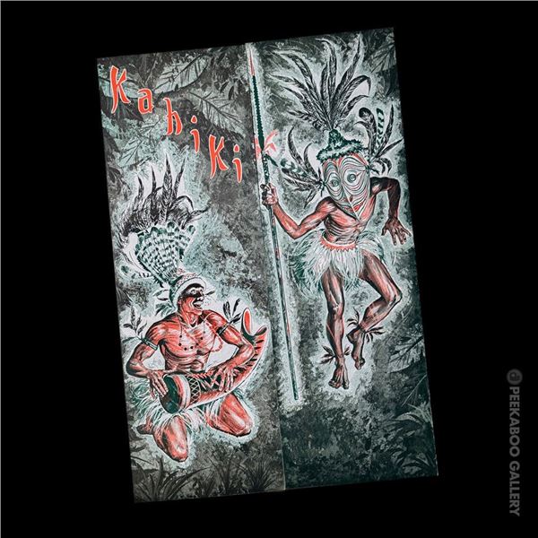 EARLY "KAHIKI" RESTAURANT TRI-FOLD COCKTAIL MENU.