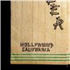 Image 2 : 1940s DON THE BEACHCOMBER - HOLLYWOOD BALSA WOOD MENU PERSONALLY SIGNED BY DONN BEACH.
