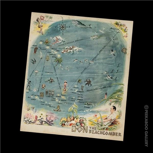 SVEN KIRSTEN KOLLECTION - DON THE BEACHCOMBER MAP MENU.