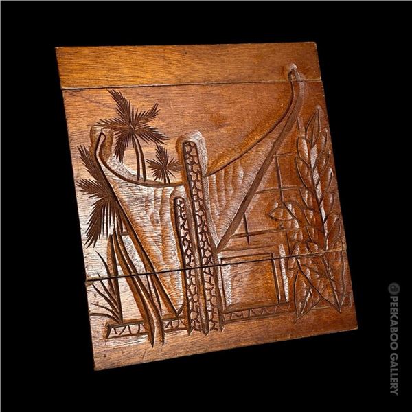 SALVAGED GUEST ROOM FURNITURE ACCENT DECOR FROM "THE WAIKIKIAN" RESORT.