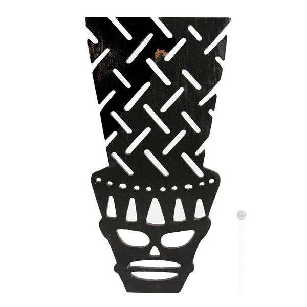 SALVAGED GUEST ROOM BREEZEWAY TIKI MASK from the FAMOUS "WAIKIKIAN" HOTEL.