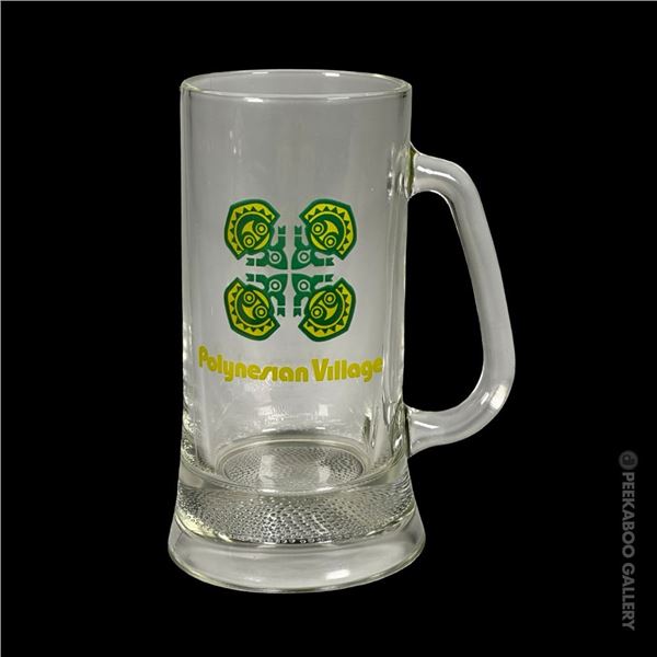 WALT DISNEY WORLD "POLYNESIAN VILLAGE" RESORT SHOT GLASS.