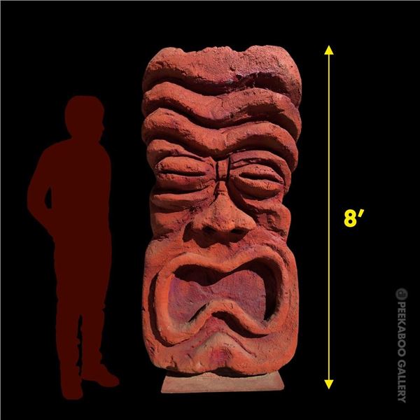 GIANT MASCOT TIKI GOD FROM THE OCEANIC ARTS RENTAL DEPARTMENT.