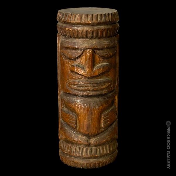 VINTAGE RESTAURANT SALVAGE TAHITIAN TIKI POST.