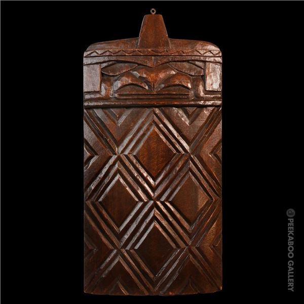 #414 "NEW CALEDONIA TABOO" OA MASTER PATTERN CARVING.