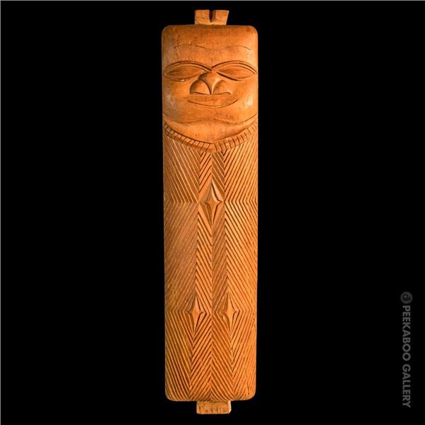 #417 "NEW CALEDONIA TABOO" OA MASTER PATTERN CARVING.