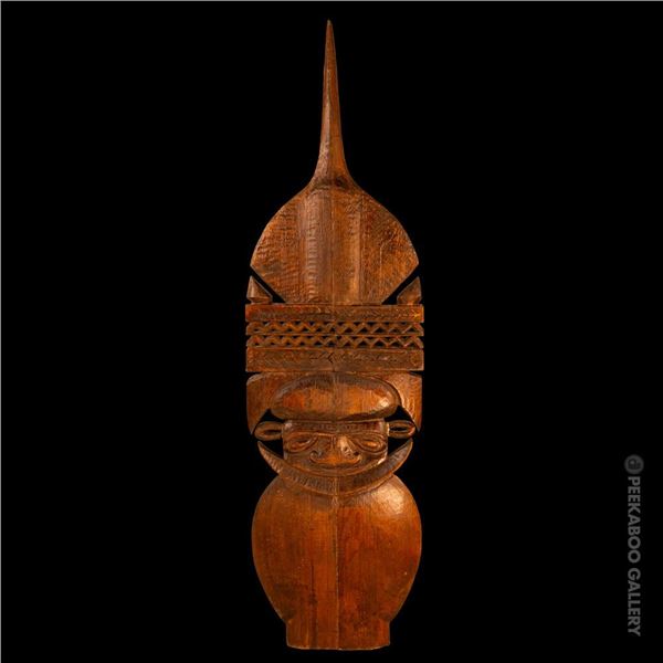 #405 "NEW GUINEA FINIAL" OCEANIC ARTS MASTER PATTERN CARVING.