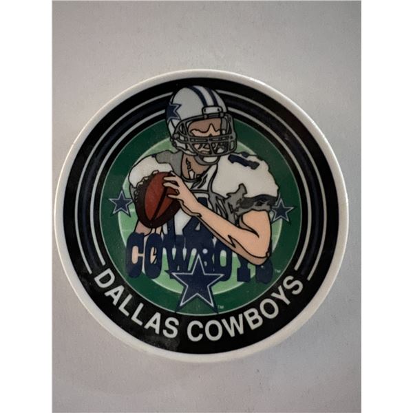 Dallas Cowboys Vintage Porcelain Collector Plate (4x4 Inches)