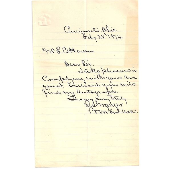 Union General Robert Seaman Granger Signed Civil War Letter