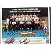 Image 1 : 1995 Anaheim Bullfrogs signed team photo