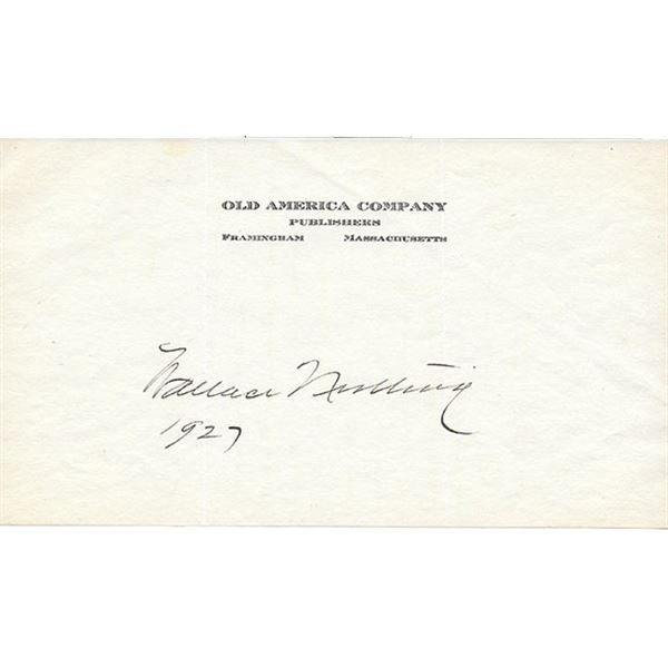 Wallace Nutting Signature Cut