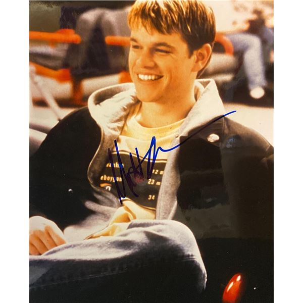 The Bourne Identity Matt Damon Signed Movie Photo