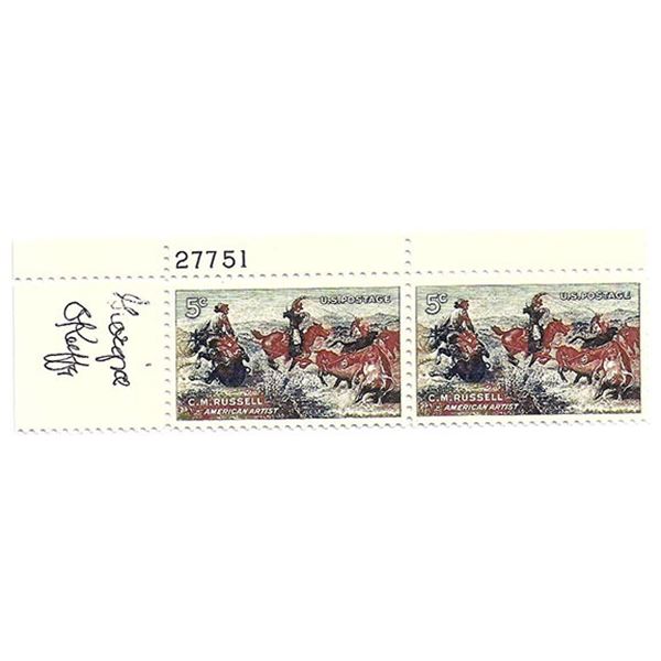 Georgia Oâ€™Keeffe Signed Stamps
