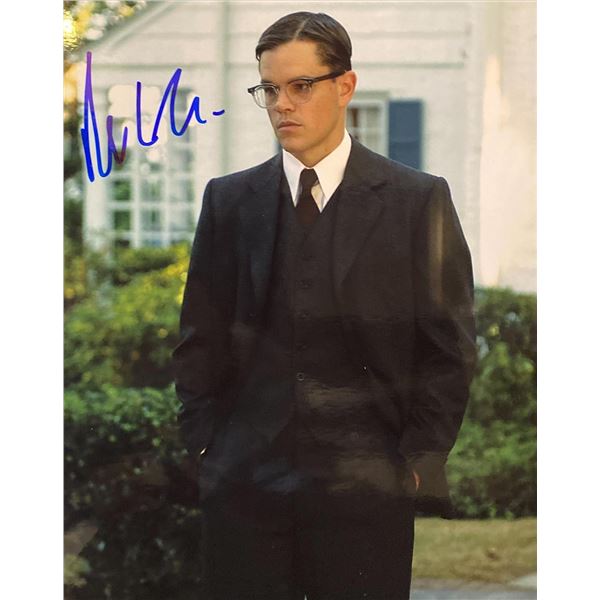 The Good Shepherd Matt Damon Signed Movie Photo. GFA Authenticated
