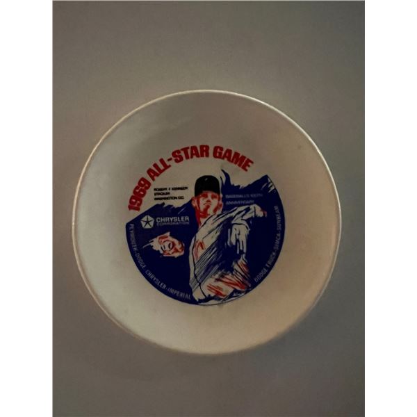 1969 MLB All-Star Game Porcelain Collector Plate (4x4 Inches)