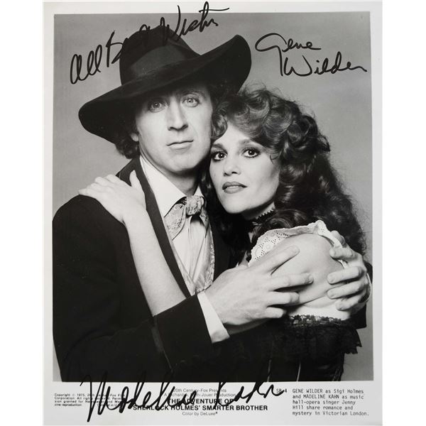 The Adventures of Sherlock Holmes Gene Wilder & Madeline Kahn signed photo