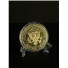 Image 2 : US President Donald Trump 2019 Gold Plated Commemorative Collectors Coin