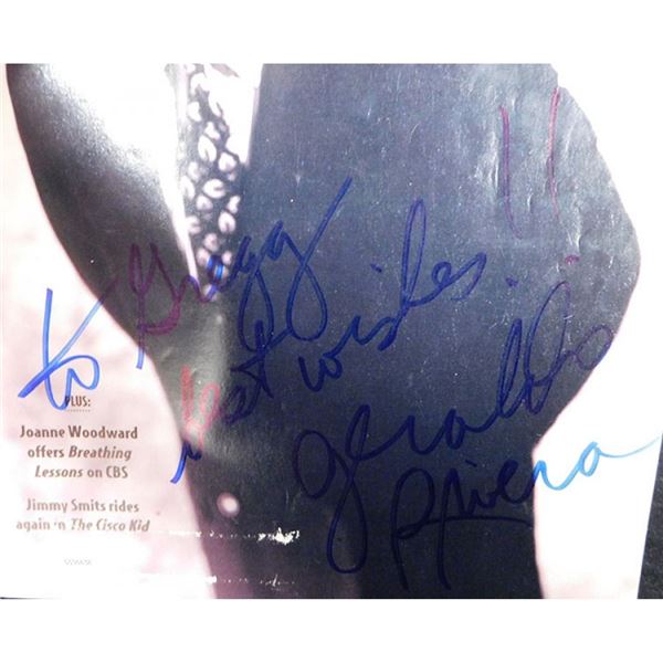 Talk Show Host Geraldo Rivera Signed Total TV Magazine JSA Authenticated
