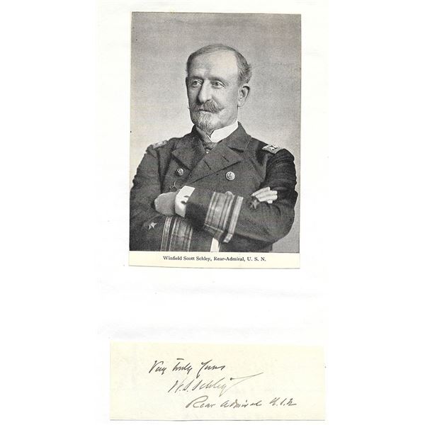 Winfield Scott Schley Signed Civil War Letter