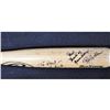 Image 3 : California Angels Jay Johnstone Rex Hudler Bob Grich +1 Signed Bat JSA Authentic