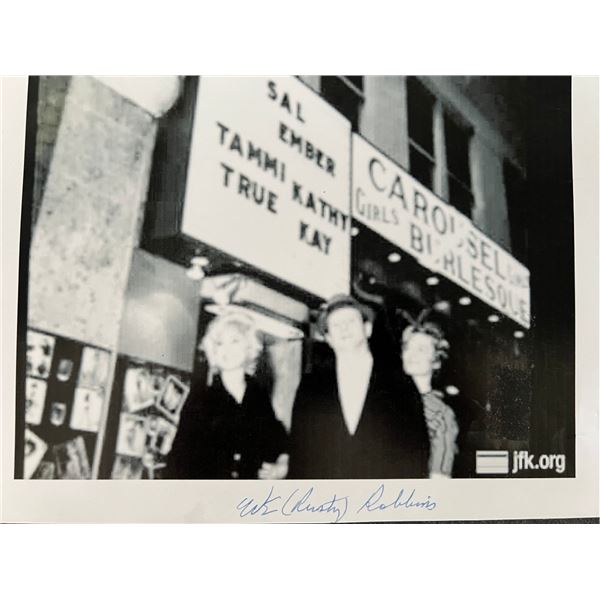 JFK Assassination Officer Weldon E. "Rusty" Robbins signed photo