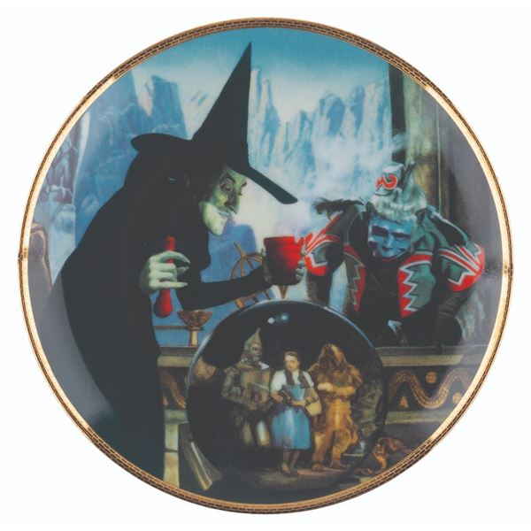 A "The Wizard of Oz" Wicked Witch Commemorative Plate.