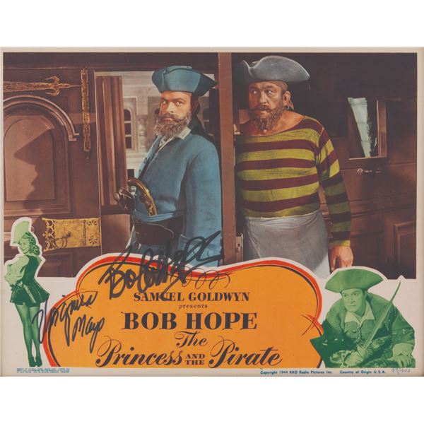 A Bob Hope Signed "Princess and the Pirate" Lobby Card.