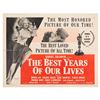 Image 1 : A "The Best Years of Our Lives" Half-Sheet.