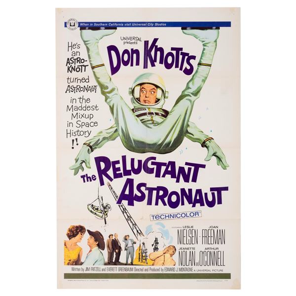 A Don Knotts "The Reluctant Astronaut" One-Sheet.