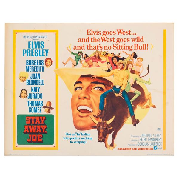 An Elvis Presley "Stay Away, Joe" Half-Sheet.