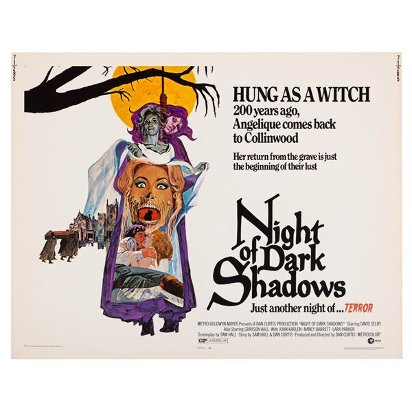A "Night of Dark Shadows" Half-Sheet.