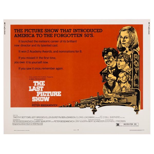 A "The Last Picture Show" Half-Sheet.