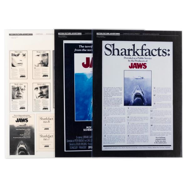 A Trio of "Jaws" Poster Presentation Boards.