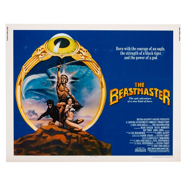 A "The Beastmaster" Half-Sheet.