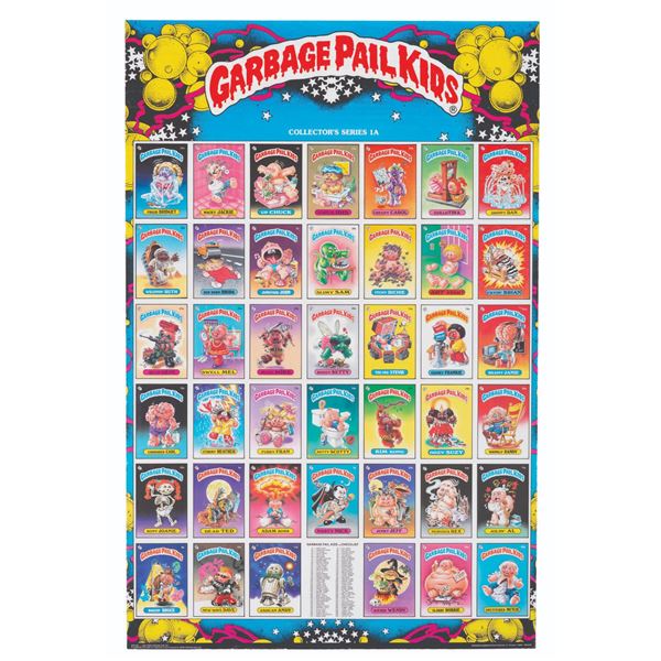 A Pair of Garbage Pail Kids Collector's Series 1A & 1B Posters.