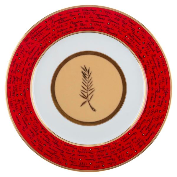 A 50th Anniversary Cannes Film Festival Plate.