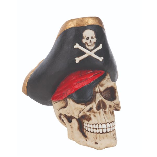 A Pirate Skull Coin Bank.