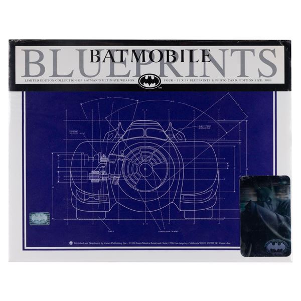 A Set of Limited Edition Batmobile Blueprints.