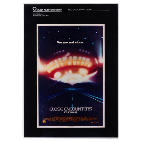 A "Close Encounters of the Third Kind" Teaser Presentation Board.