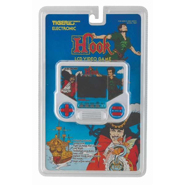 A 1991 Tiger Electronics Hook LCD Video Game.