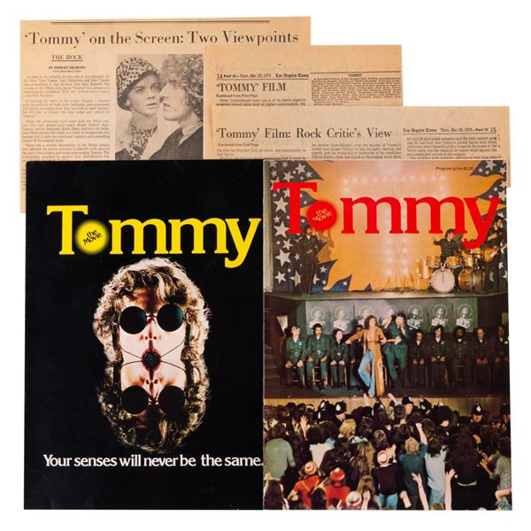 A The Who TOMMY Souvenir Movie Program.