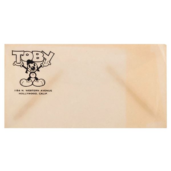 A Charles Mintz "Toby the Pup" Envelope.