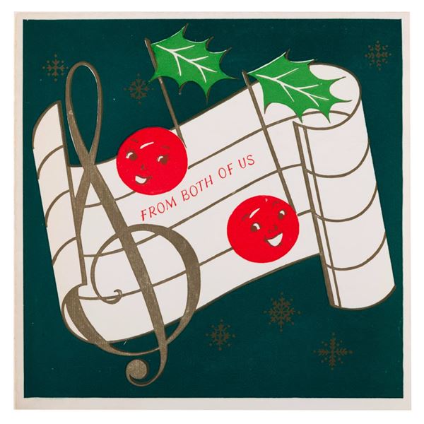 A Gladys and Carl Stalling Christmas Card.