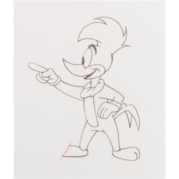 A Woody Woodpecker Production Drawing.