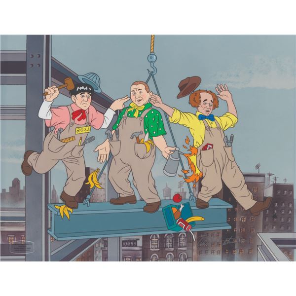 A "Three Stooges" Limited Edition Hand-Painted Cel.