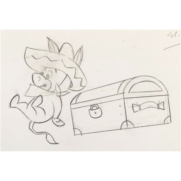 A "Quick Draw McGraw" Production Drawing.