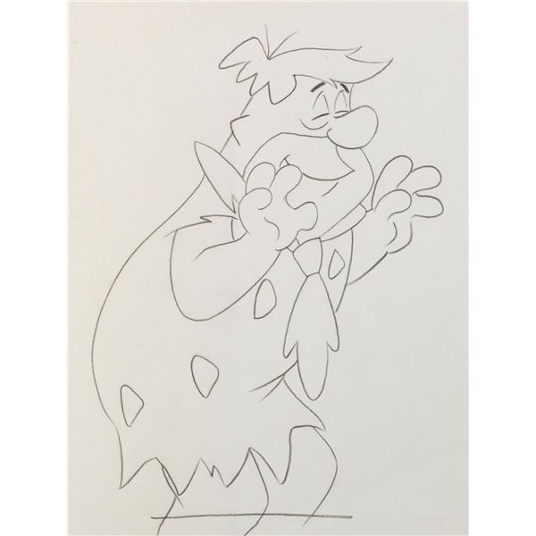 A Fred Flintstone Production Drawing.