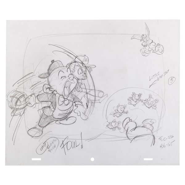 A "Tiny Toon Adventures" Production Drawing.